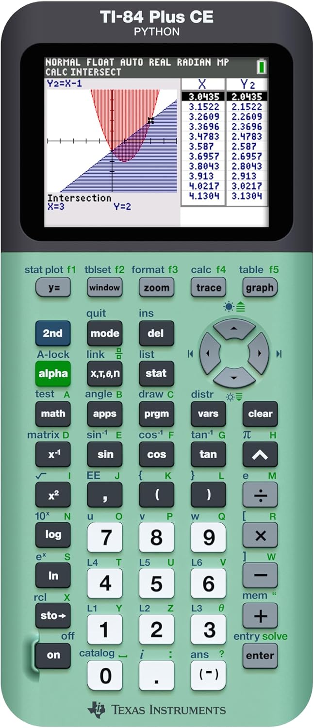 TI-84 Plus CE Color Graphing Calculator - Mint Efficiency!