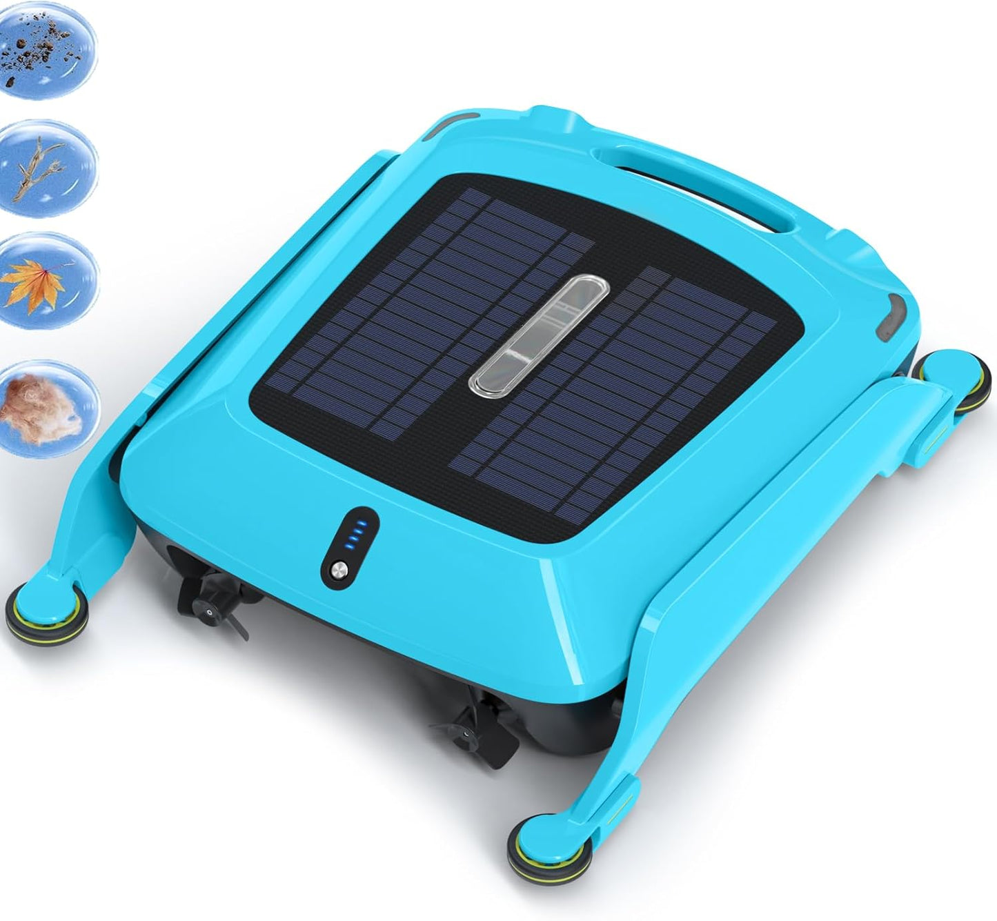 Robotic Solar Powered Pool Skimmer for Effortless Cleaning