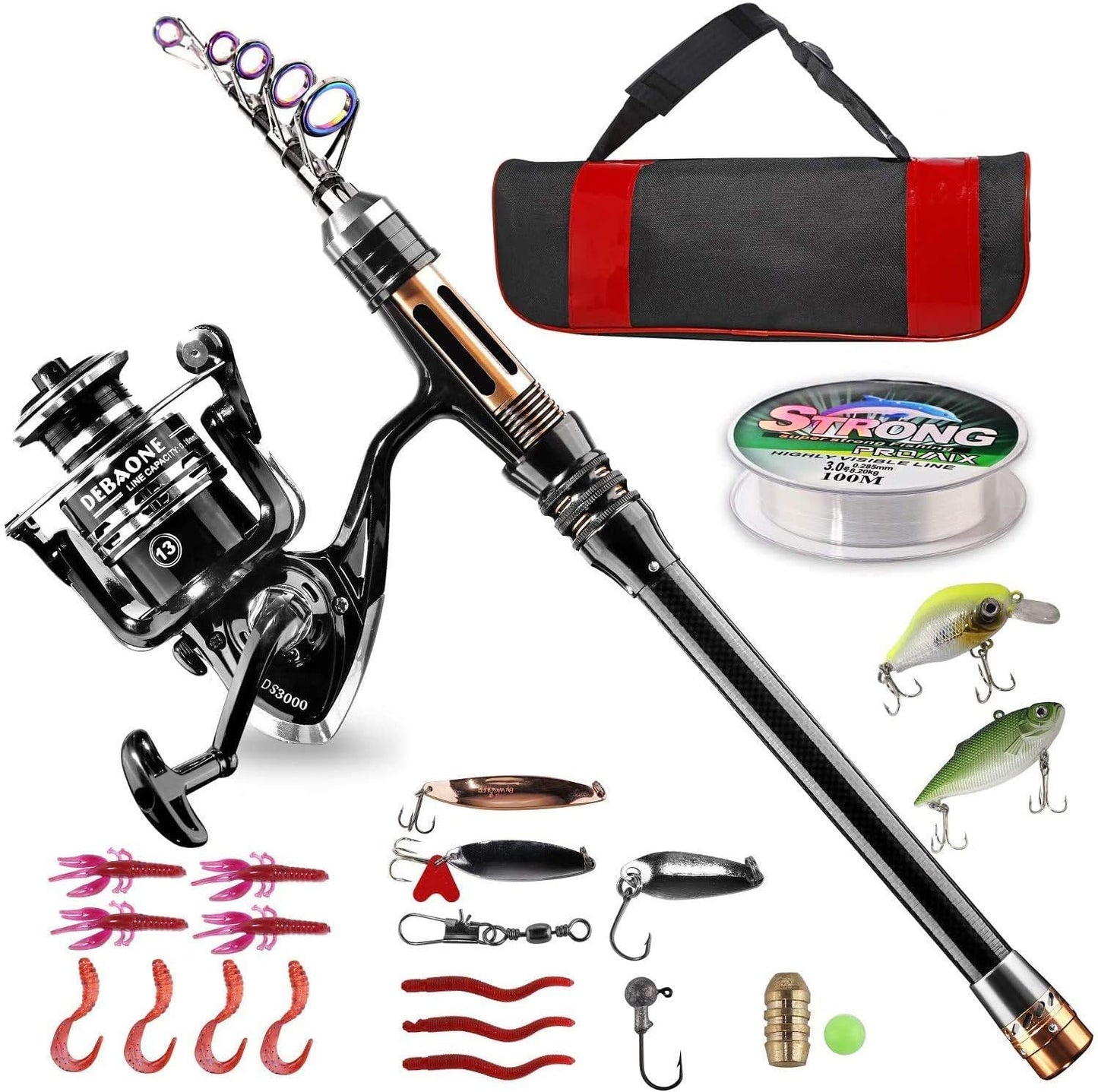 BlueFire Telescopic Fishing Rod Kit - Ultimate Combo!