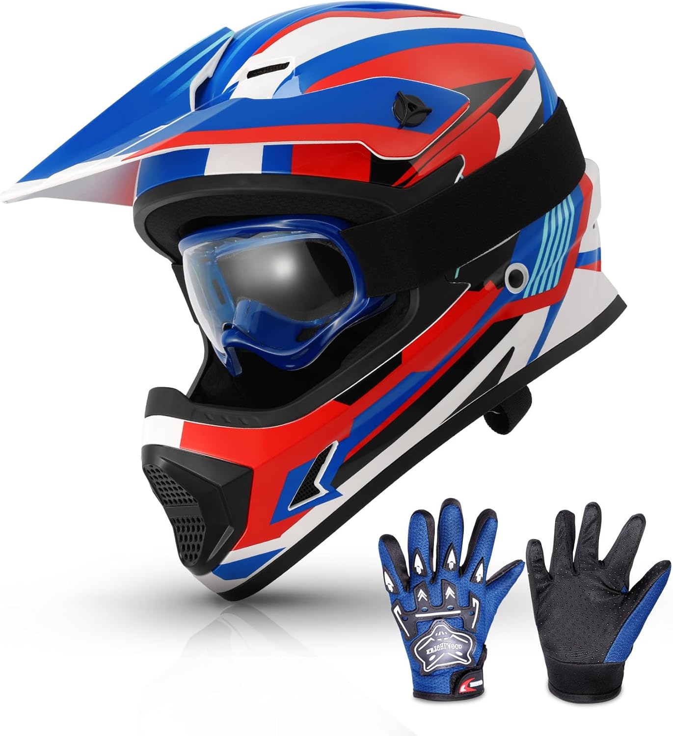 Kids Full-Face ATV Helmet w/ Adjustable Strap