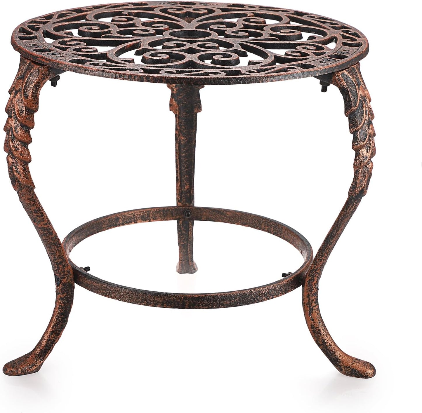Heavy Duty Cast Iron Plant Stand for Indoor and Outdoor Use