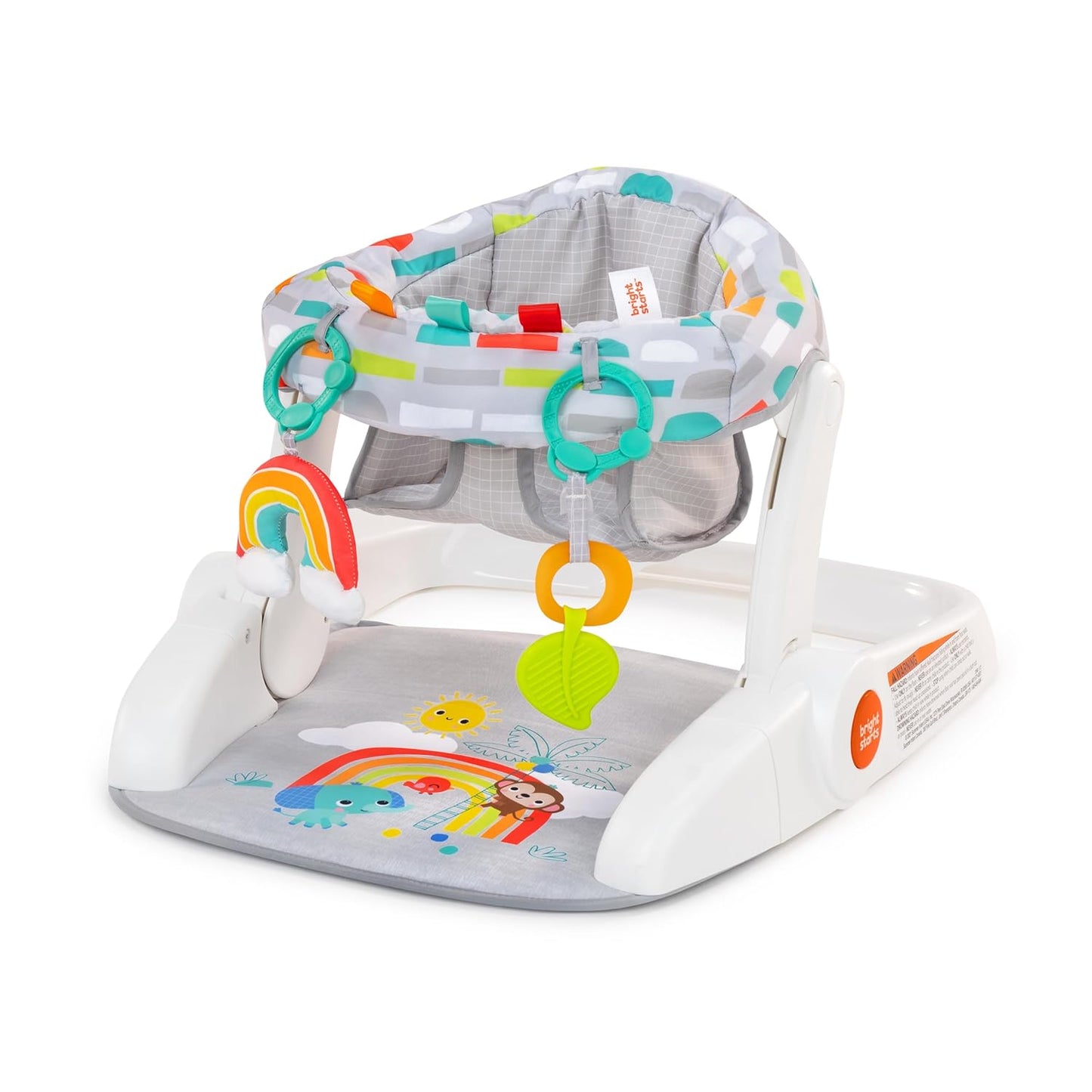 2-in-1 Baby Floor Seat: Grow & Learn with Sensory Toys