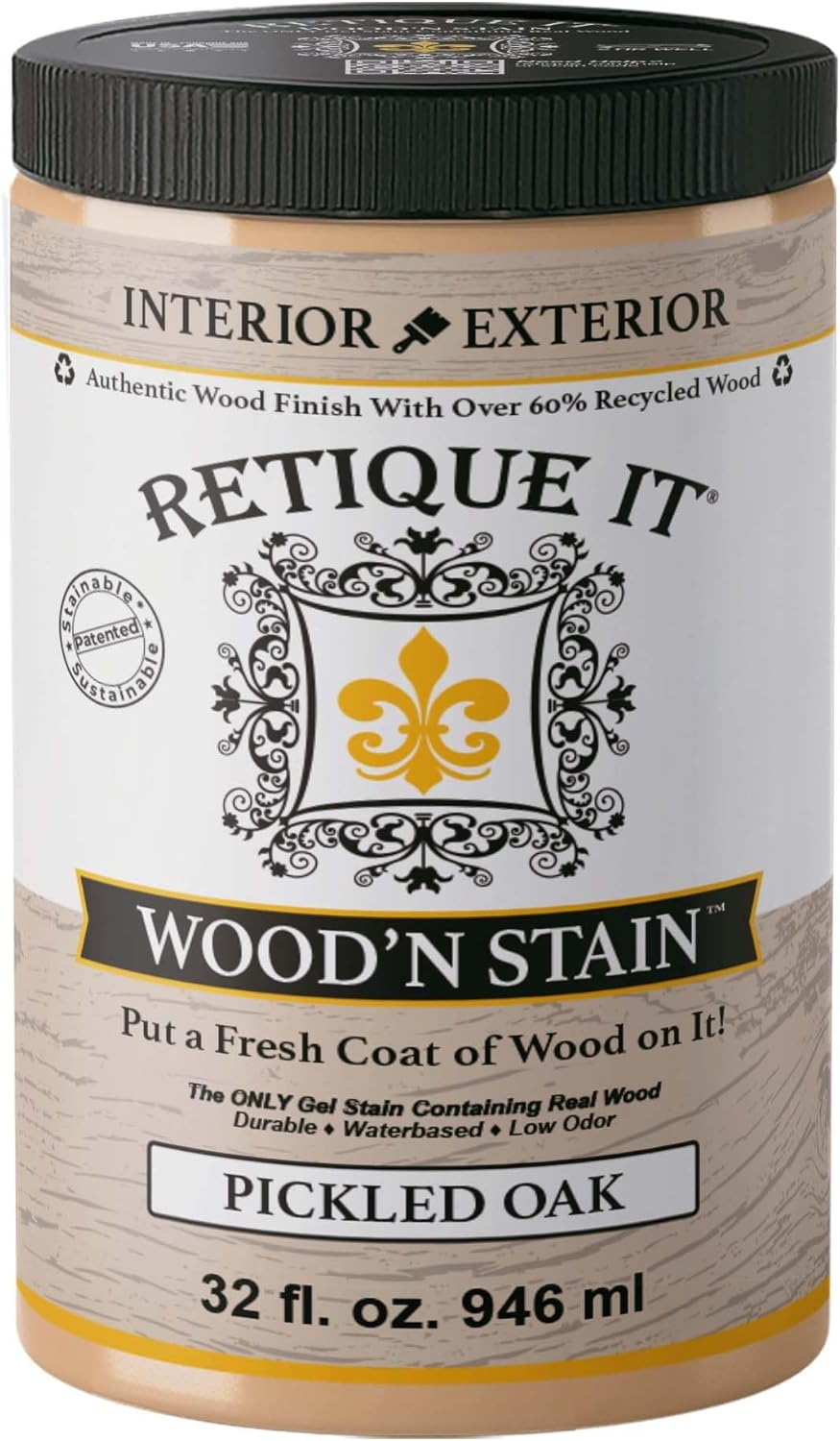 Retique It Wood'n Stain - Real Wood Gel Stain for All Surfaces