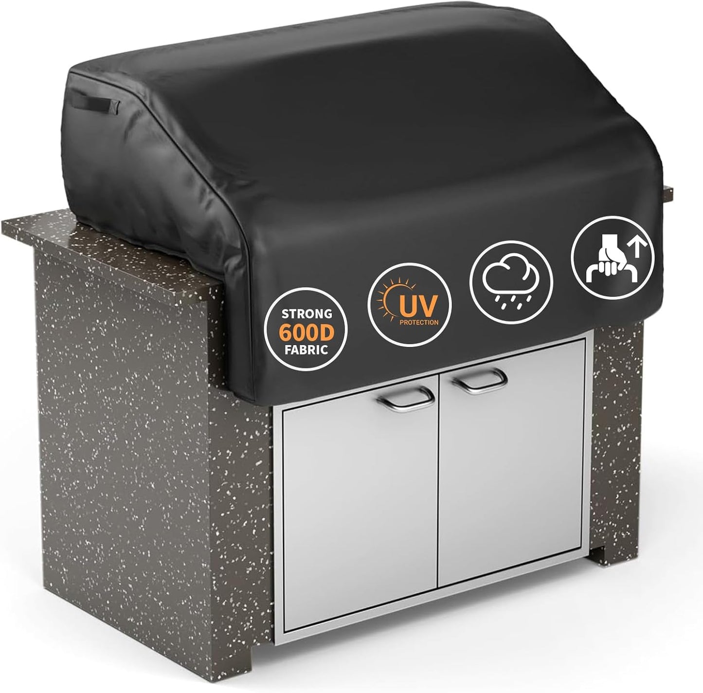 Grisun 32 Inch Built-in Grill Cover for Bull Gas Grill Heads