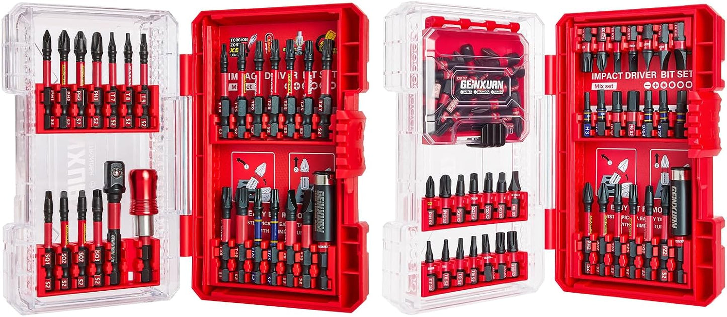 92 Pieces Impact Screwdriver Bits Set with Magnetic Holder