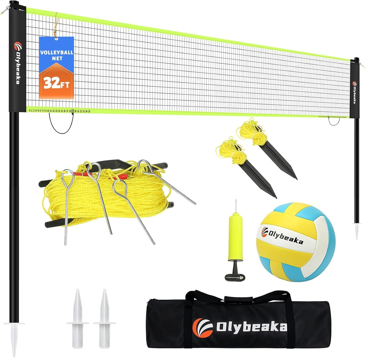 Portable Outdoor Volleyball Net Set for Backyard Fun Anytime