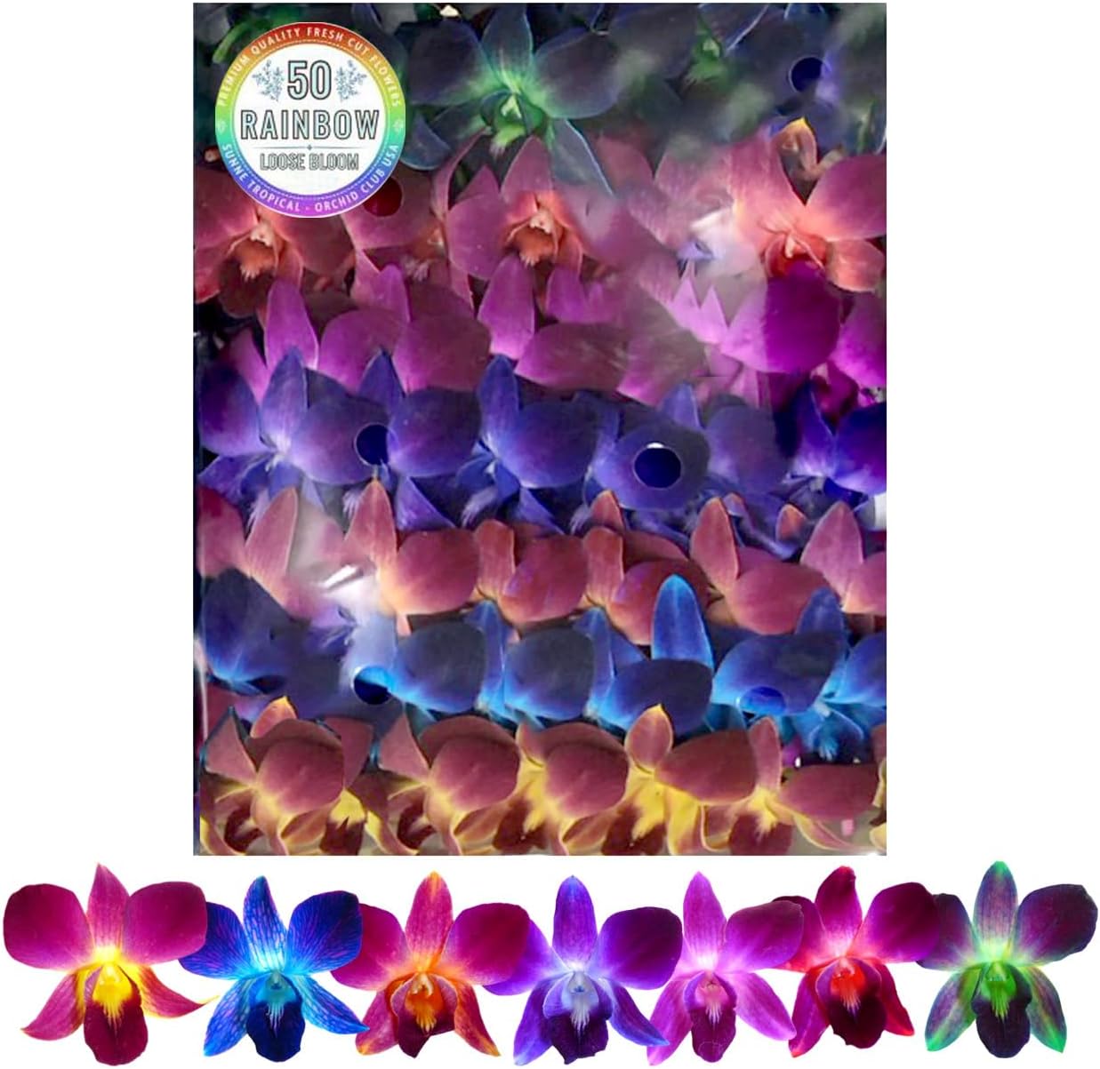 Fresh Orchid Flower Loose Bloom for DIY Lei and Decorations