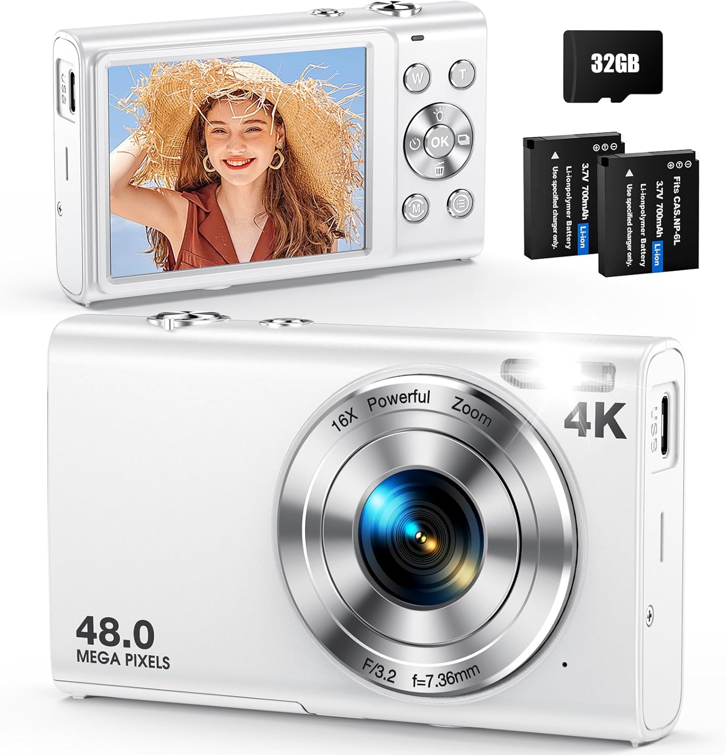 Anteam 48MP 4K Vlogging Camera Bundle - Perfect for Beginners!
