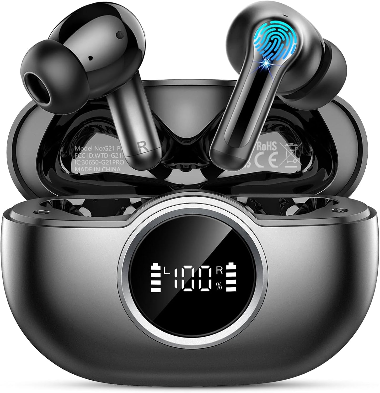 Wireless Earbuds with 3D Bass and 40+ Hours Playtime