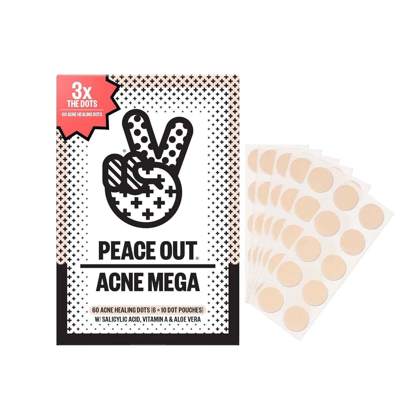 PEACE OUT Acne Healing Dots for Fast Acting Blemish Relief