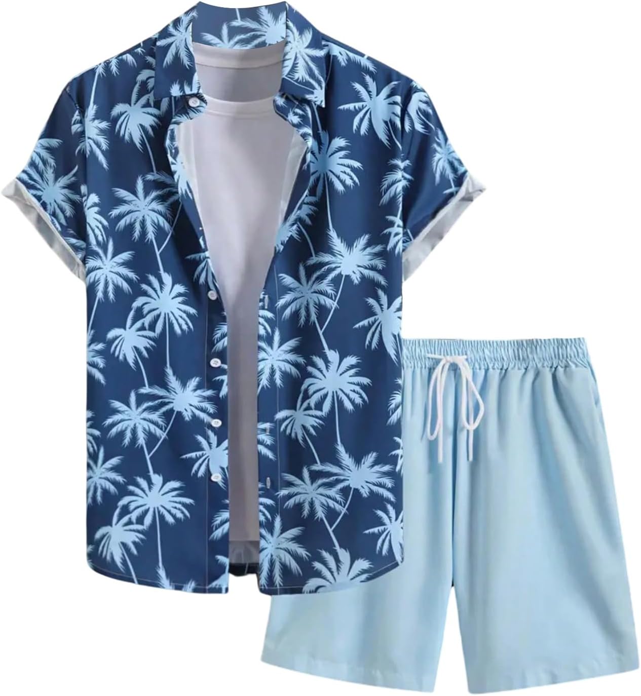 GORGLITTER Men's 2 Piece Vacation Beach Outfits for Style