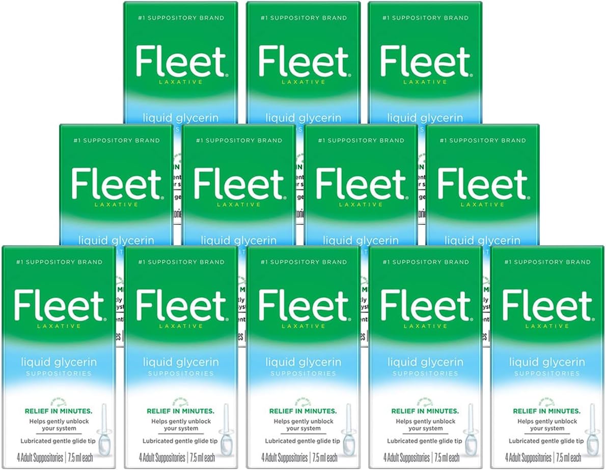 Fleet Liquid Glycerin Suppositories for Adult Constipation Relief