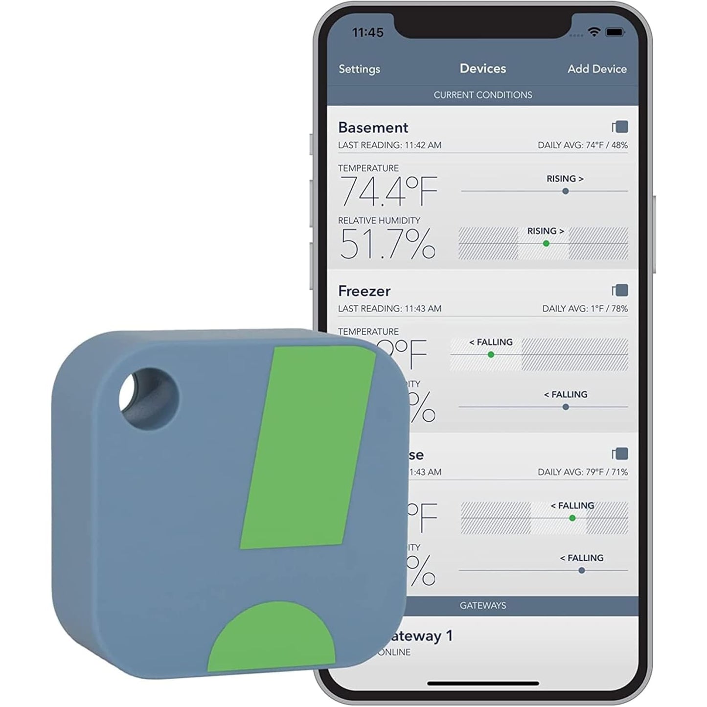 HT1 Smart Temperature and Humidity Sensor for Indoor/Outdoor Use
