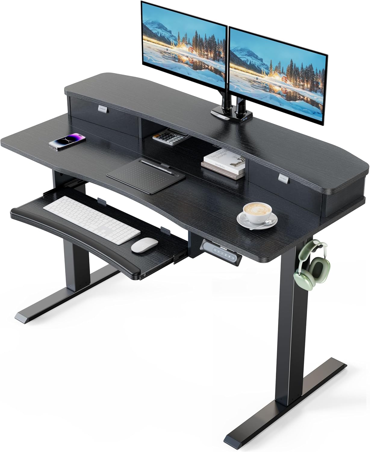 HUANUO Electric Standing Desk - Adjustable & Spacious Workstation