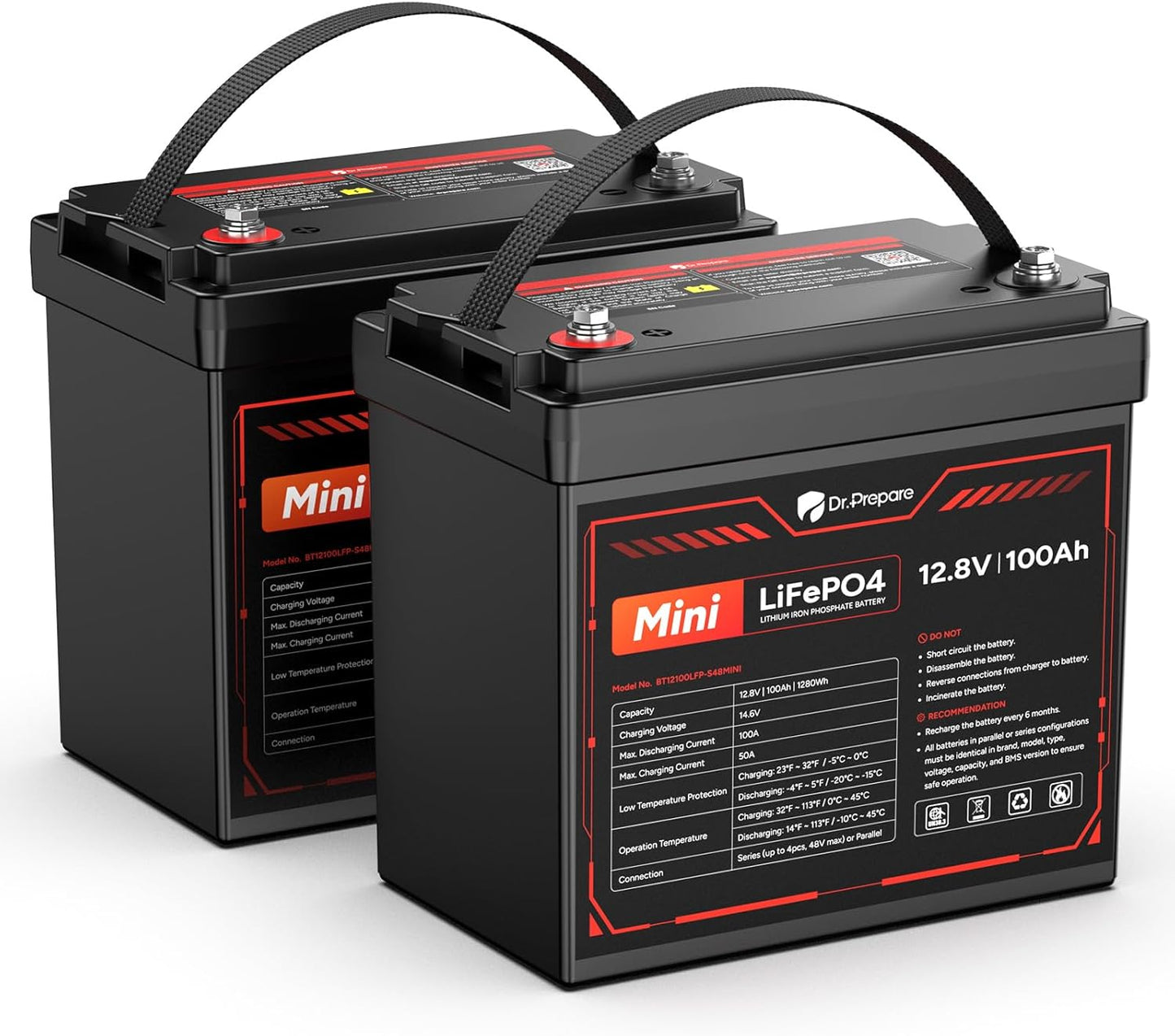 12V 100Ah LiFePO4 Battery for RV Solar Off-Grid Applications
