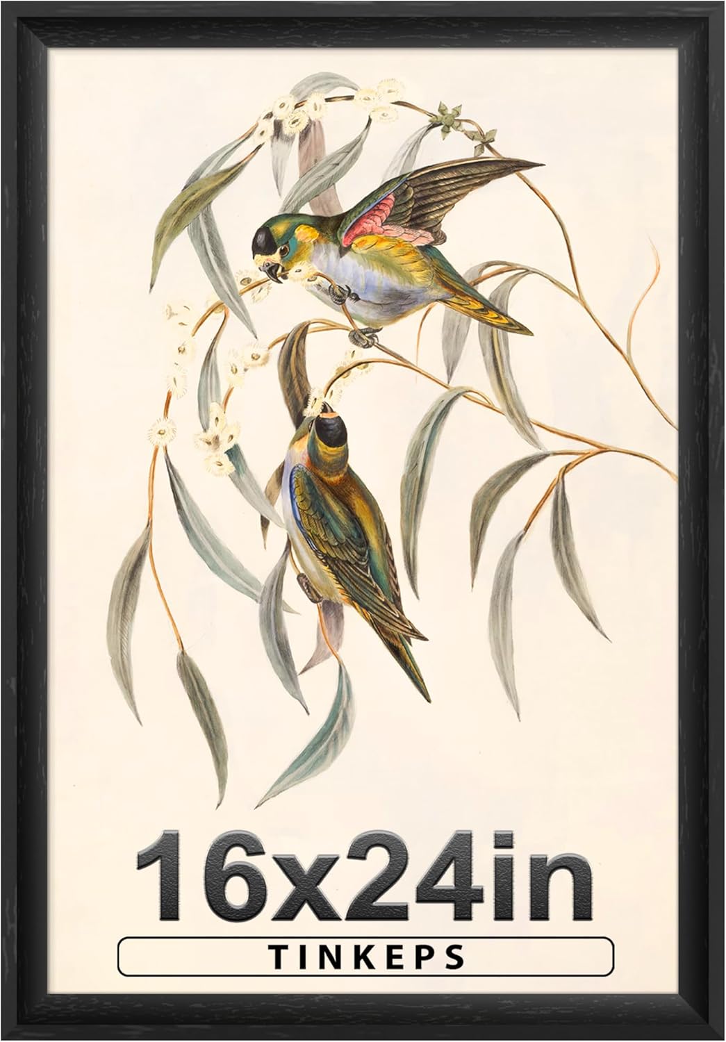 16x24 Frame Black Wide Border for Home and Gallery Decor