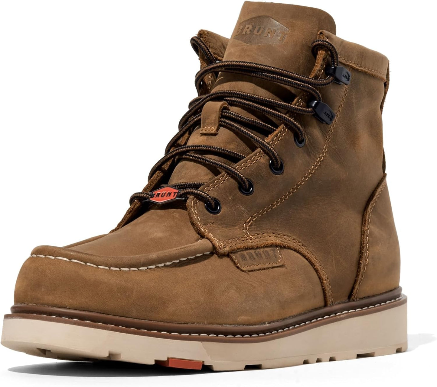 BRUNT Marin Unlined Lightweight Safety Toe Wedge Work Boot
