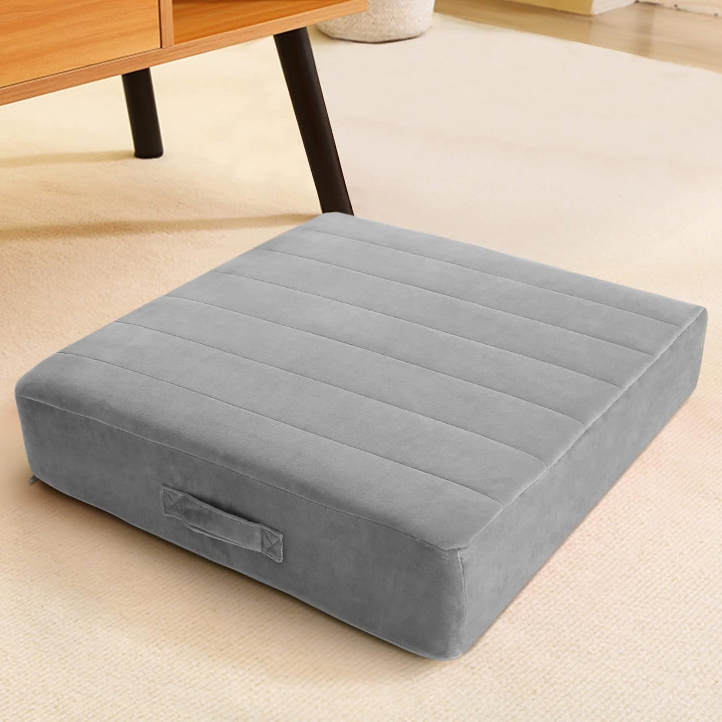 MeMoreCool Square Floor Pillow for Adults and Kids, 24-Inch