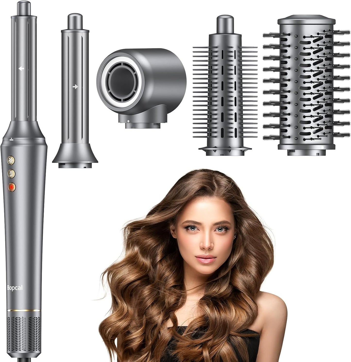 Bopcal 5-in-1 Hair Styler: Fast Dry & Style