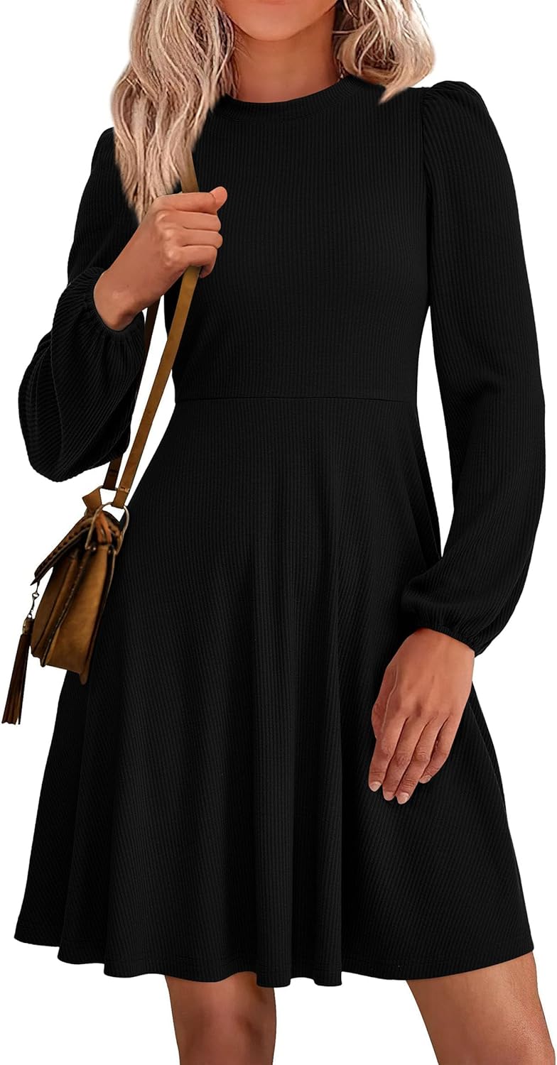PRETTYGARDEN Womens Long Sleeve Mini Dress for Every Occasion