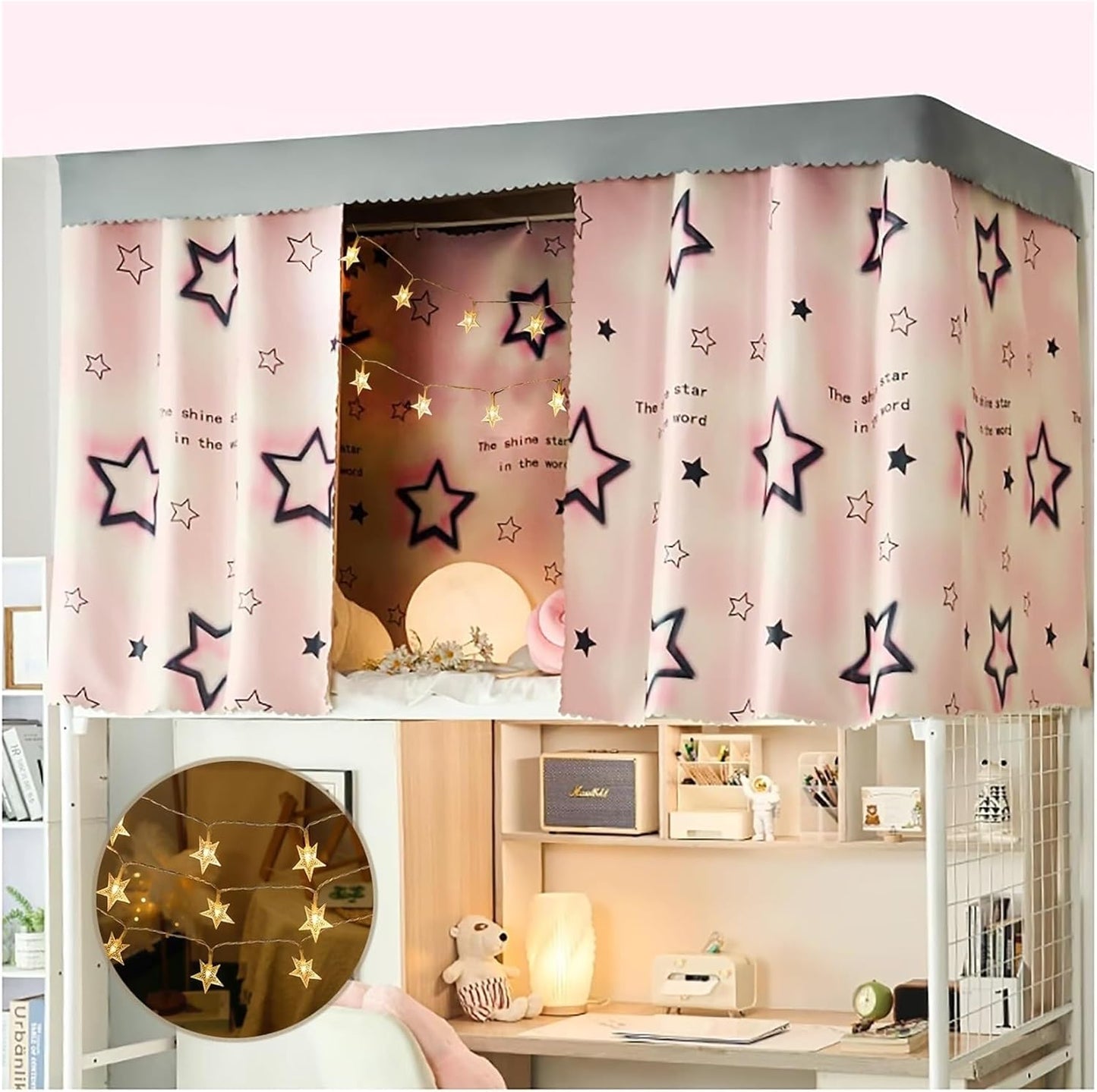 Pink Bunk Bed Canopy - Ultimate Privacy Upgrade!