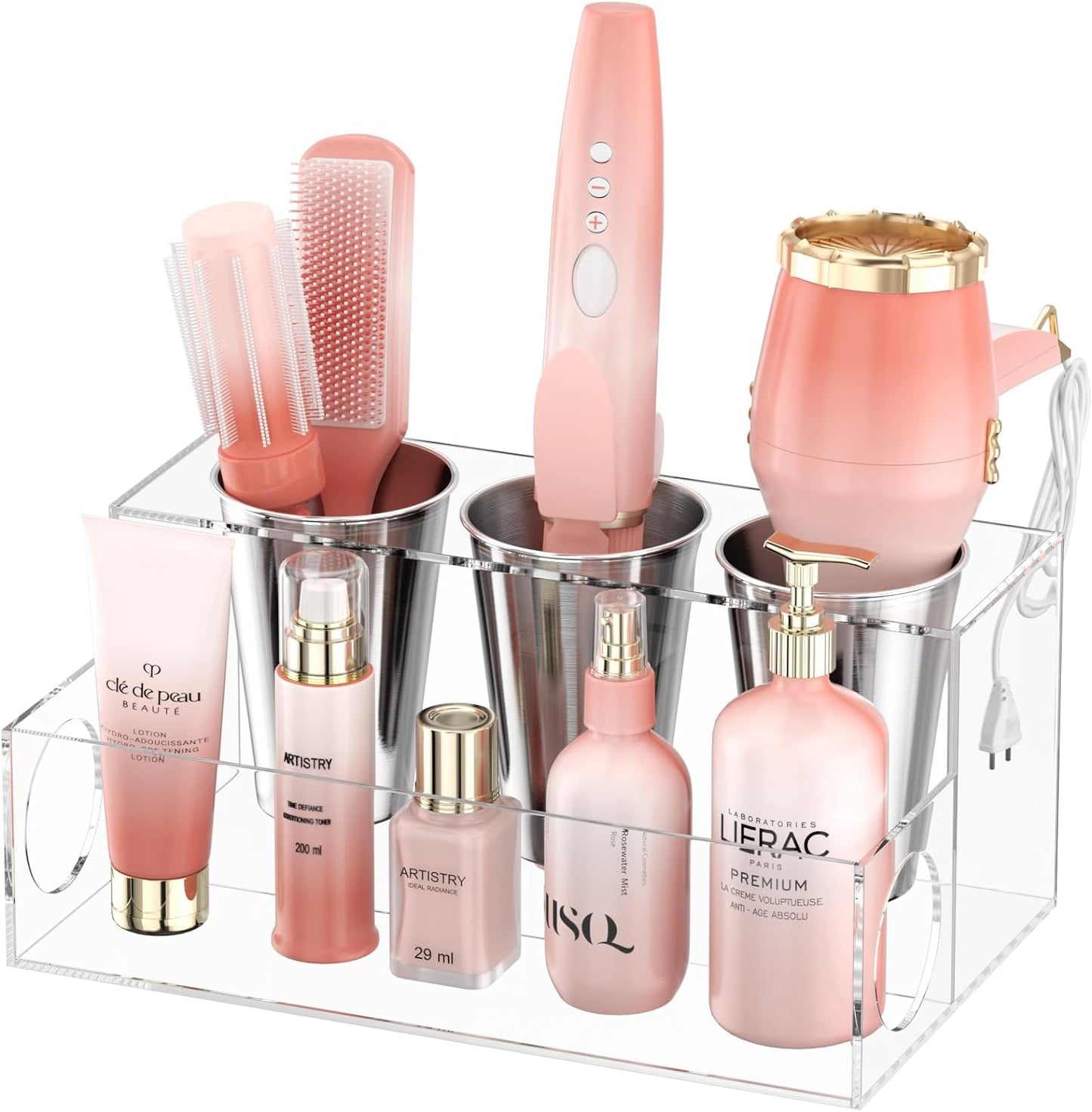 NIUBEE Clear Acrylic Hair Tool Organizer