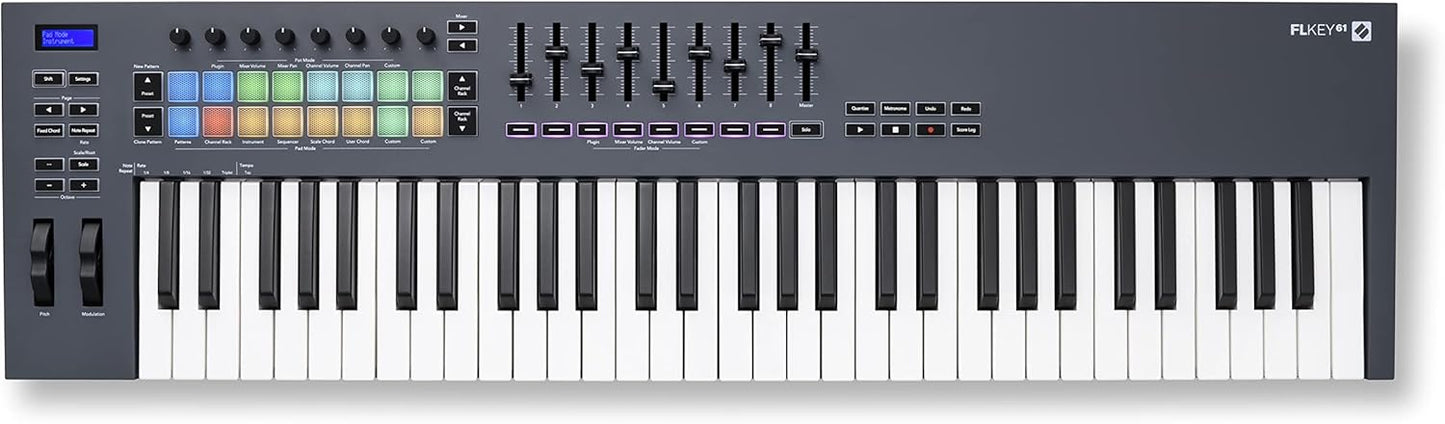 Novation FLkey 61 MIDI Keyboard - FL Studio Integration, Chord & Scale Modes