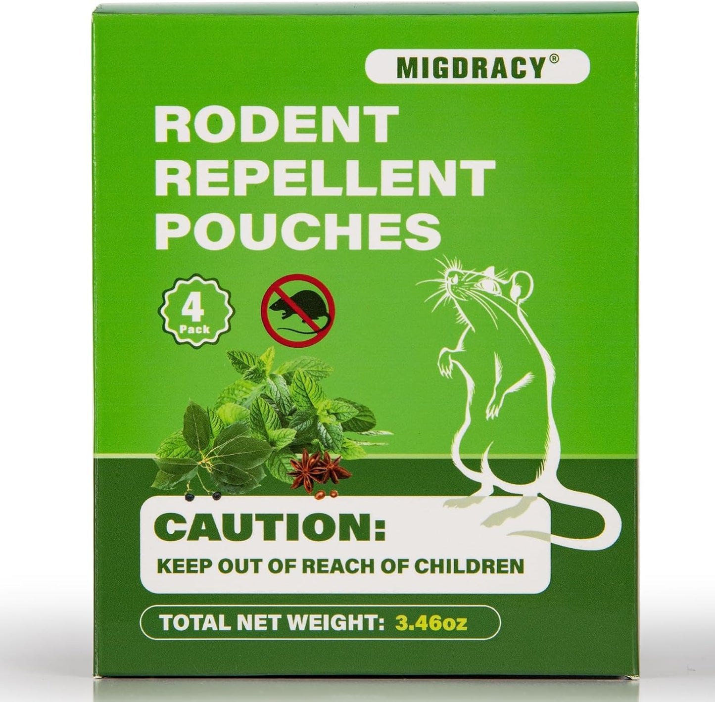 4-Pack Migdracy Rodent Repellent: Peppermint Power!