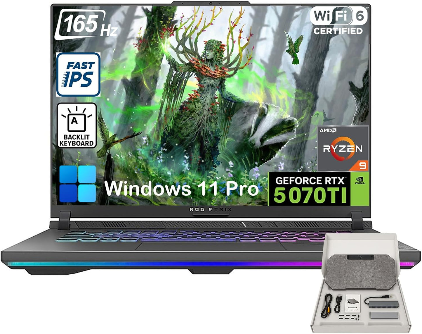 ASUS ROG Strix G16 Gaming Laptop with 16in FHD 165Hz Display