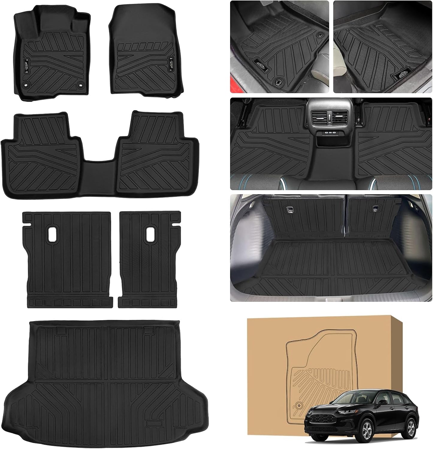 Peleus Floor Mats for Honda HR-V 2023 2024 2025 2026 Protection