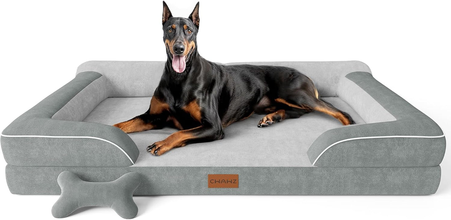 XXL Dog Bed with Cooling Gel Memory Foam for Extra Large Dogs
