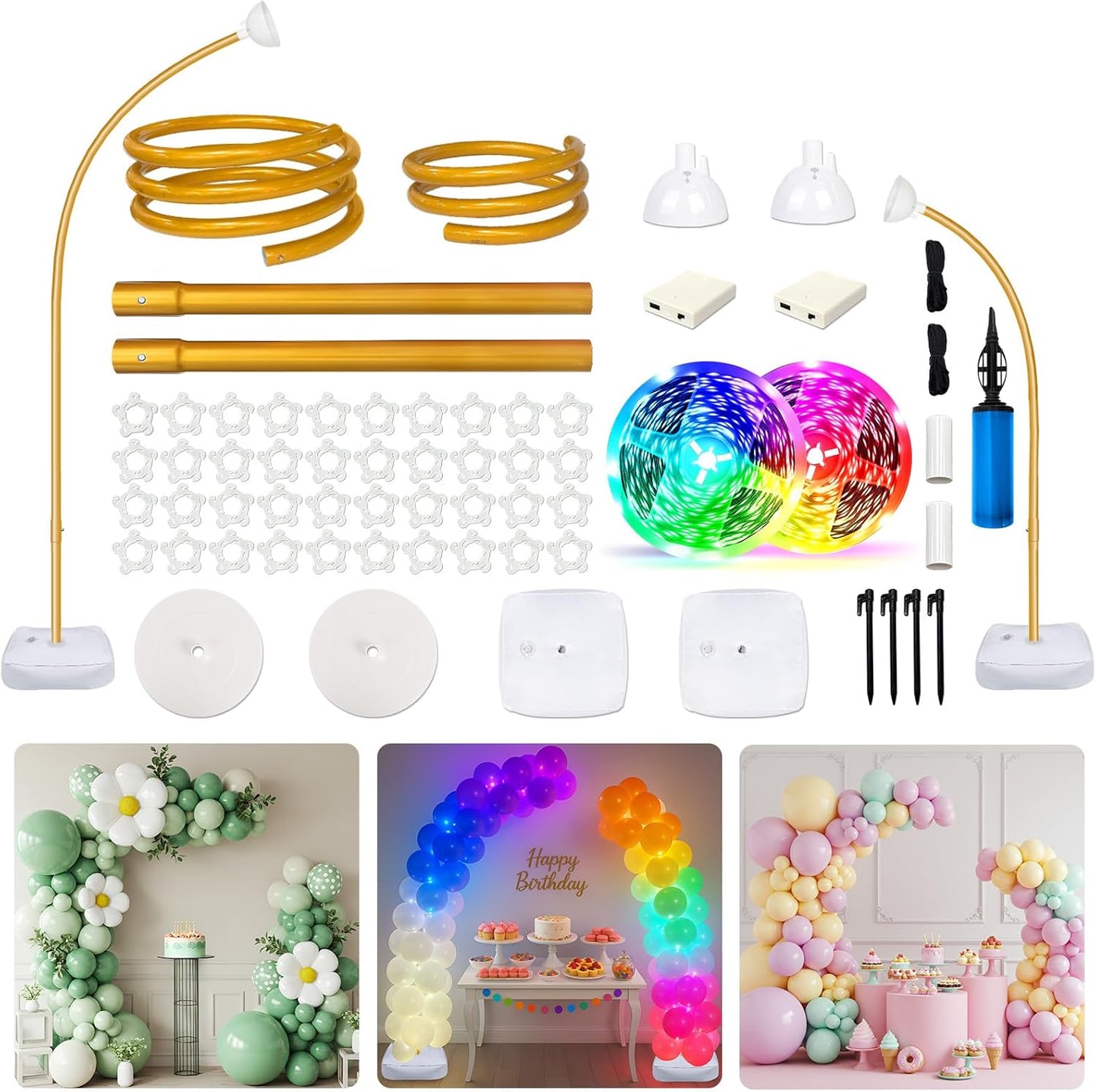 Lighted Balloon Arch Kit for Stunning Events and Celebrations