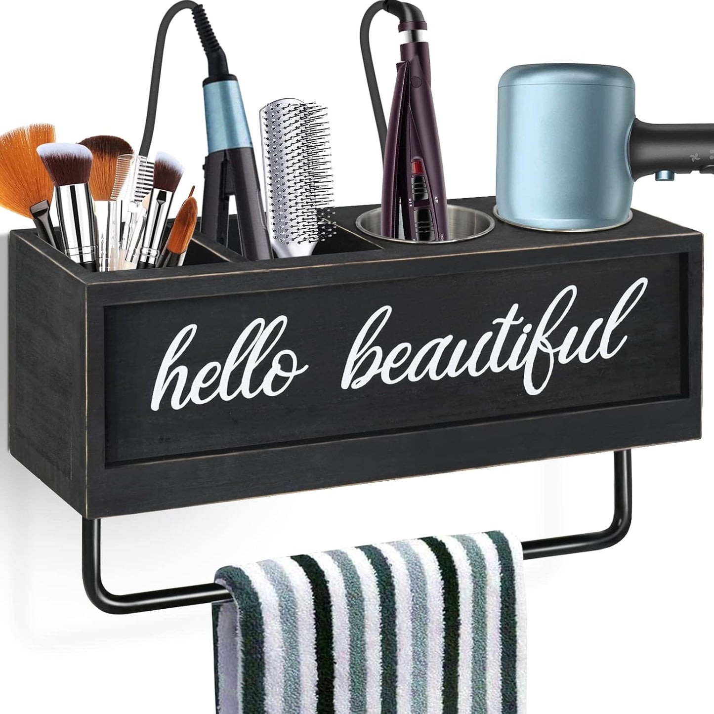 Anwelynd Rustic Hair Tools Organizer