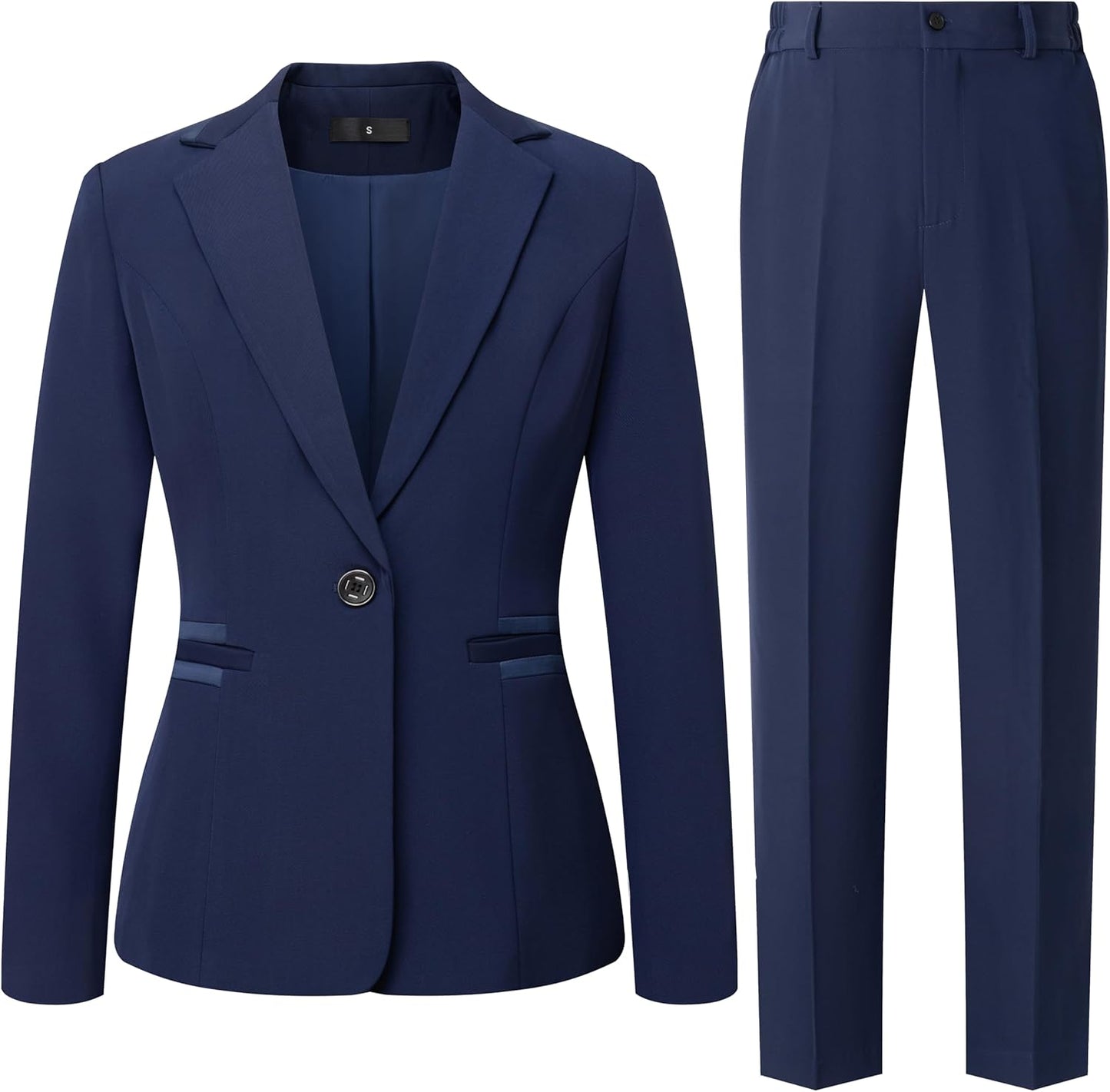 Women's 2 Piece Suit Blazer Pants Set for Business Casual Wear