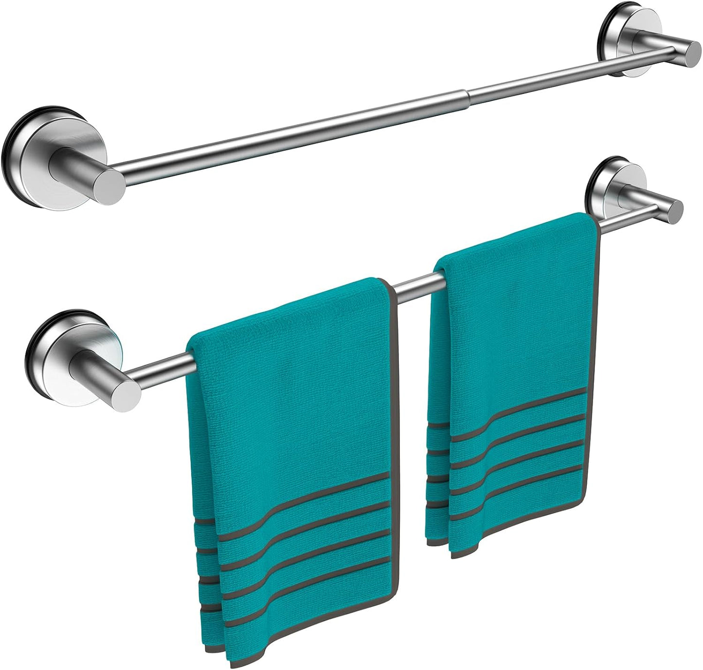 Adjustable Towel Bar for Bathroom Wall - Versatile Towel Rack