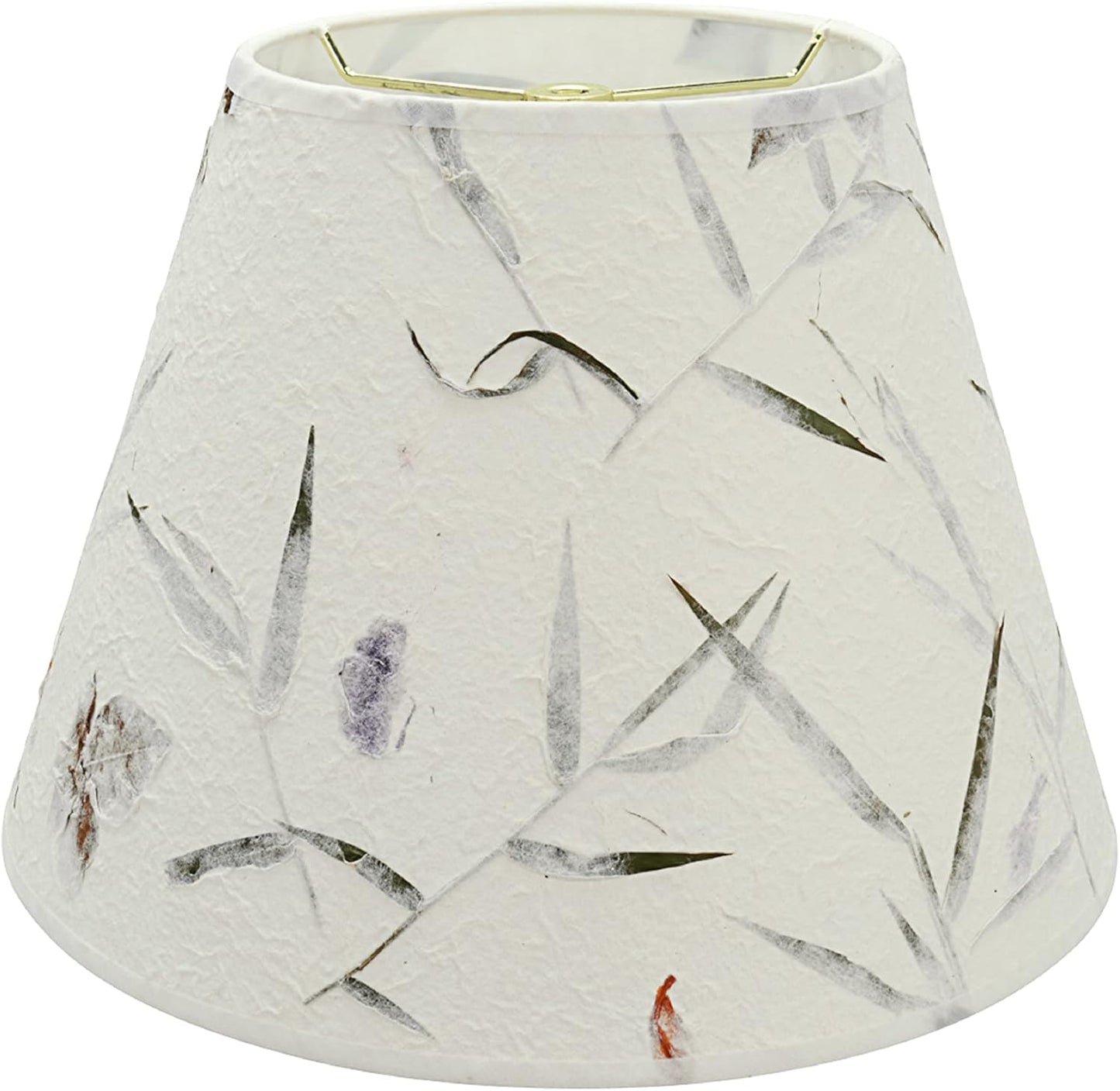 Transitional Empire Shape Spider Lamp Shade with Leaves and Petals