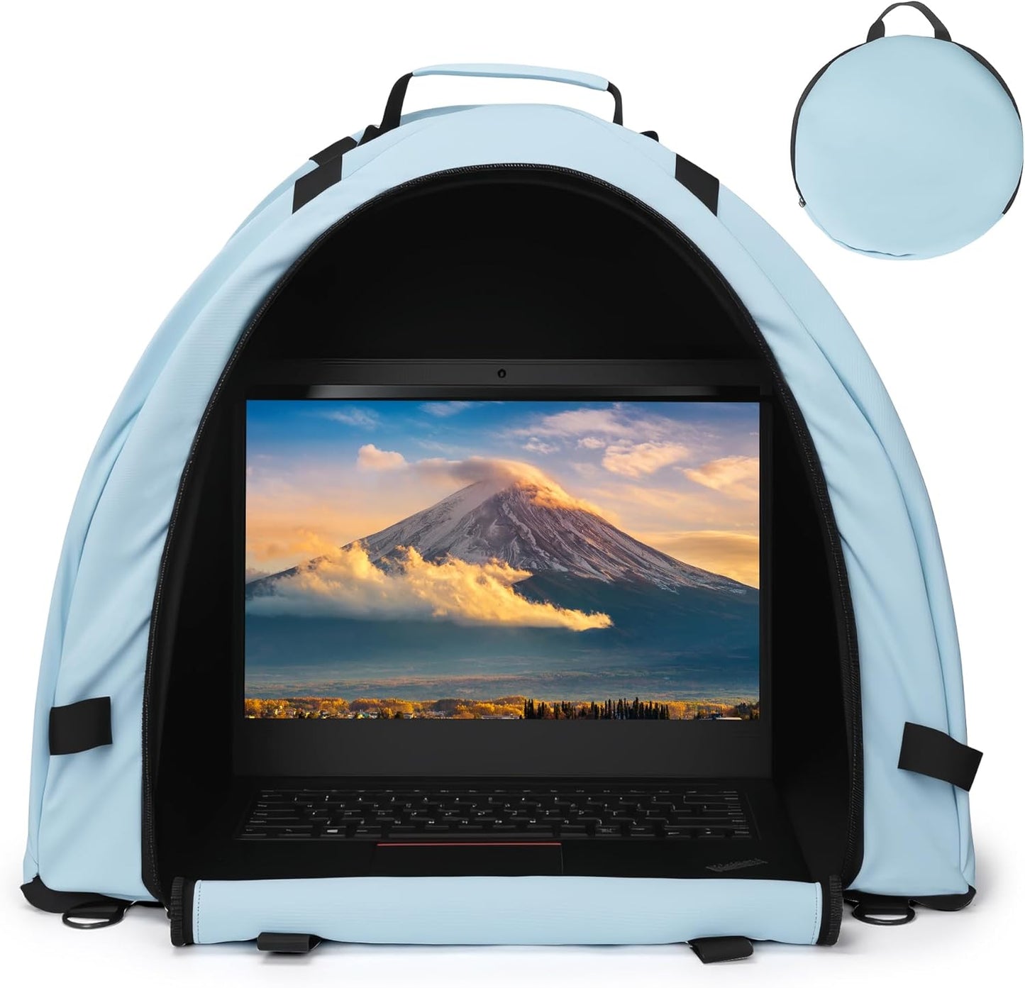 Portable Laptop Sun Shade Tent for Outdoor Work and Privacy