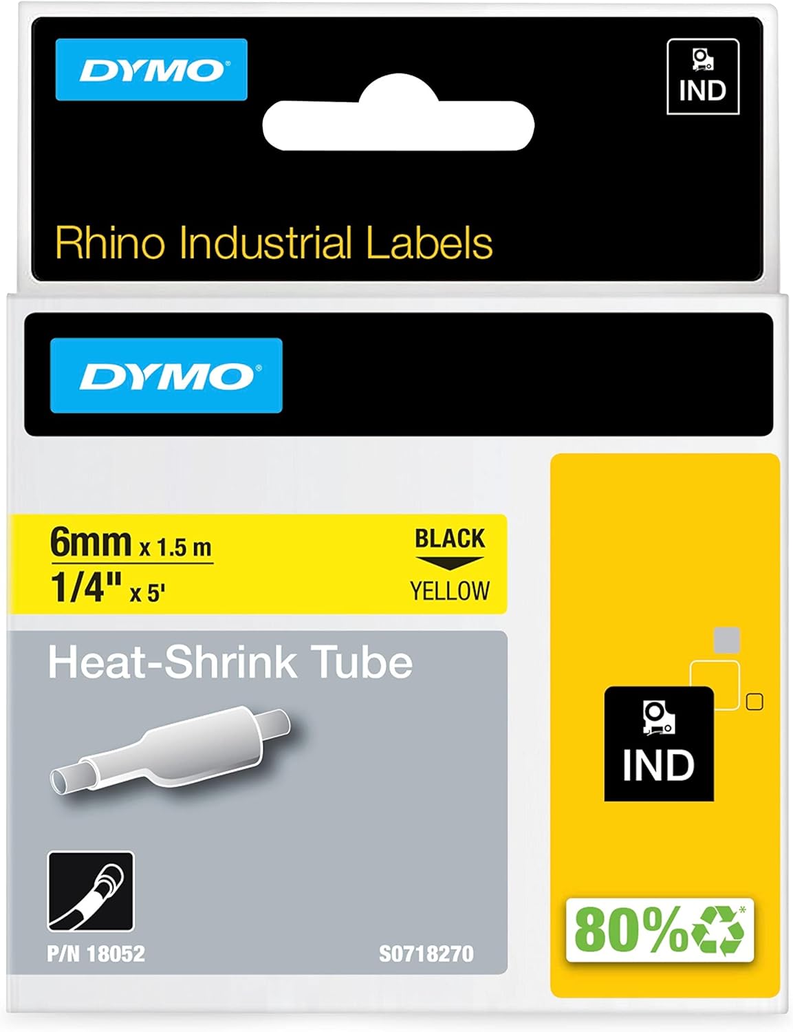 DYMO Rhino Industrial Heat-Shrink Cable Label Tubes for Marking