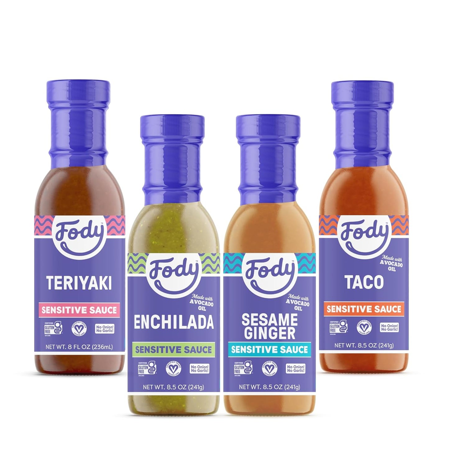 Fody Variety Sauce Pack - Low FODMAP, No Onions or Garlic