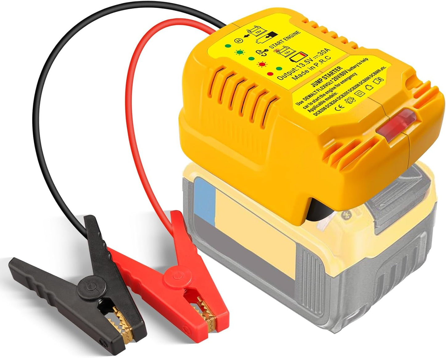 DEWDYS 11G Car Jump Starter for DeWalt 20V 60V Battery - Engine Booster for 3.5L