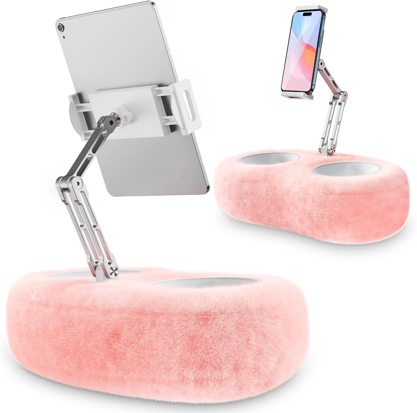 CreaDream Tablet Pillow Stand with Snack Bowls for Comfort