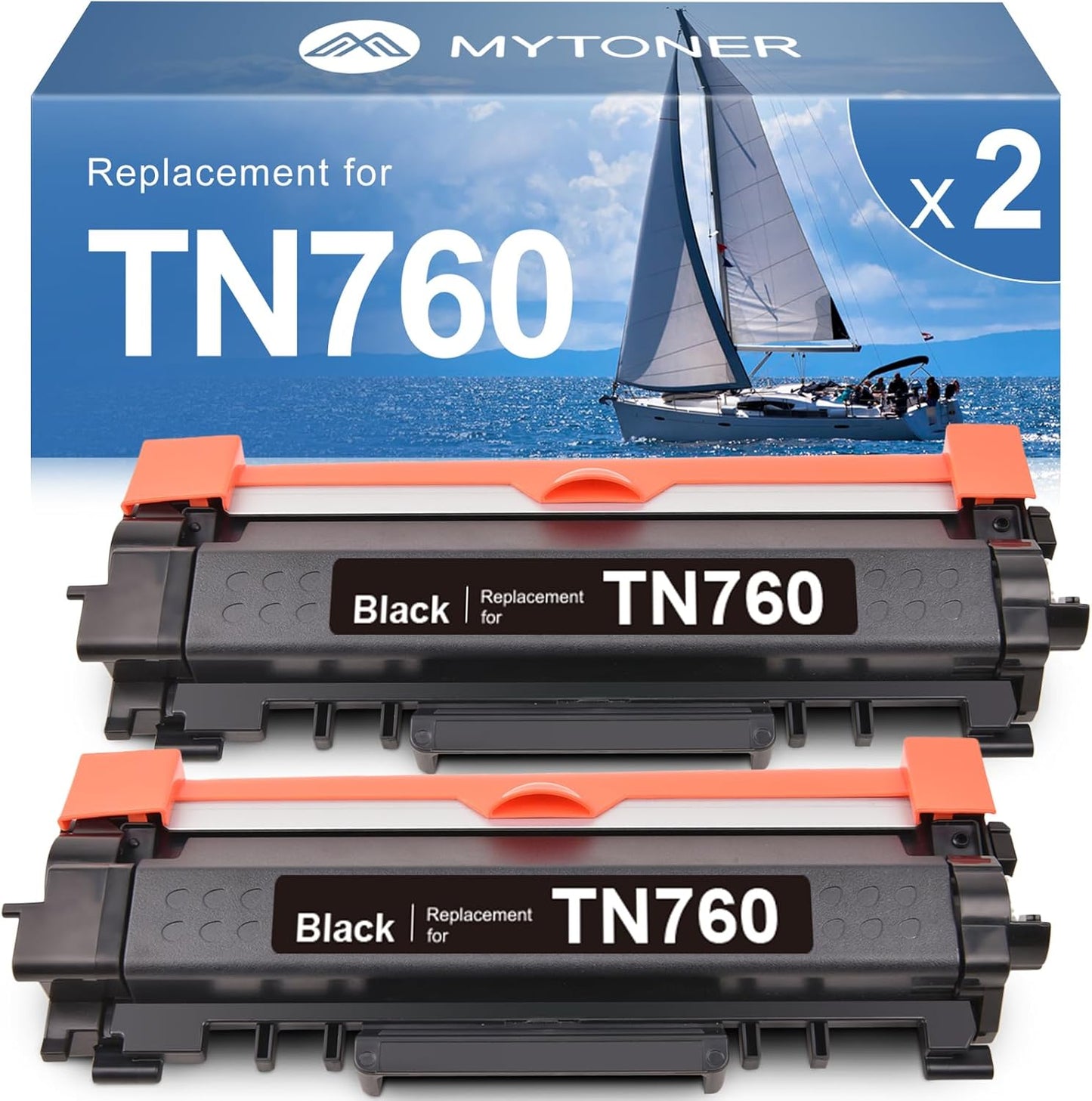 TN760 TN730 Brother Toner 2-Pack, High Yield