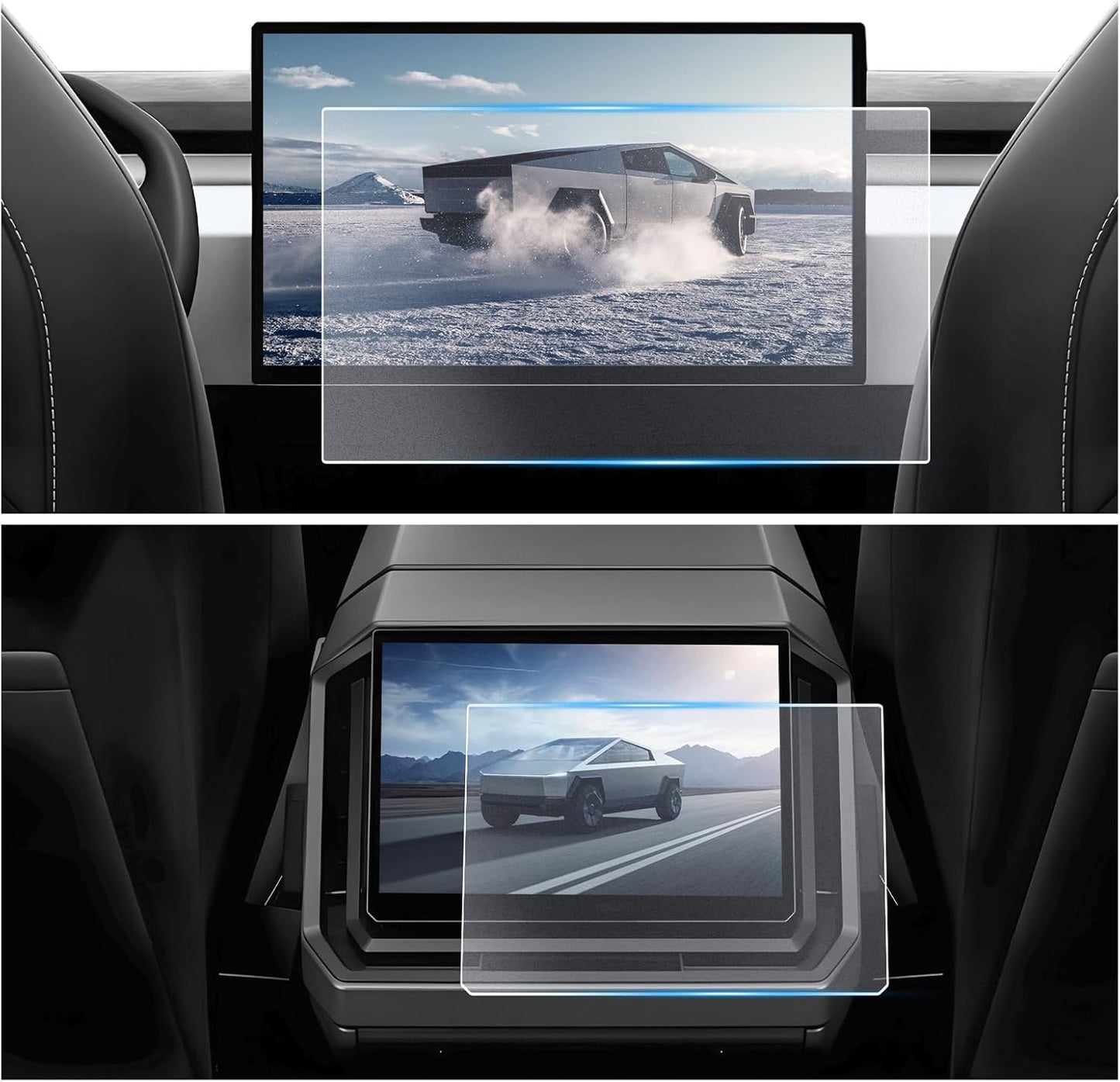 Matte Screen Protector for 2024 Tesla Cybertruck - 2PCS Set