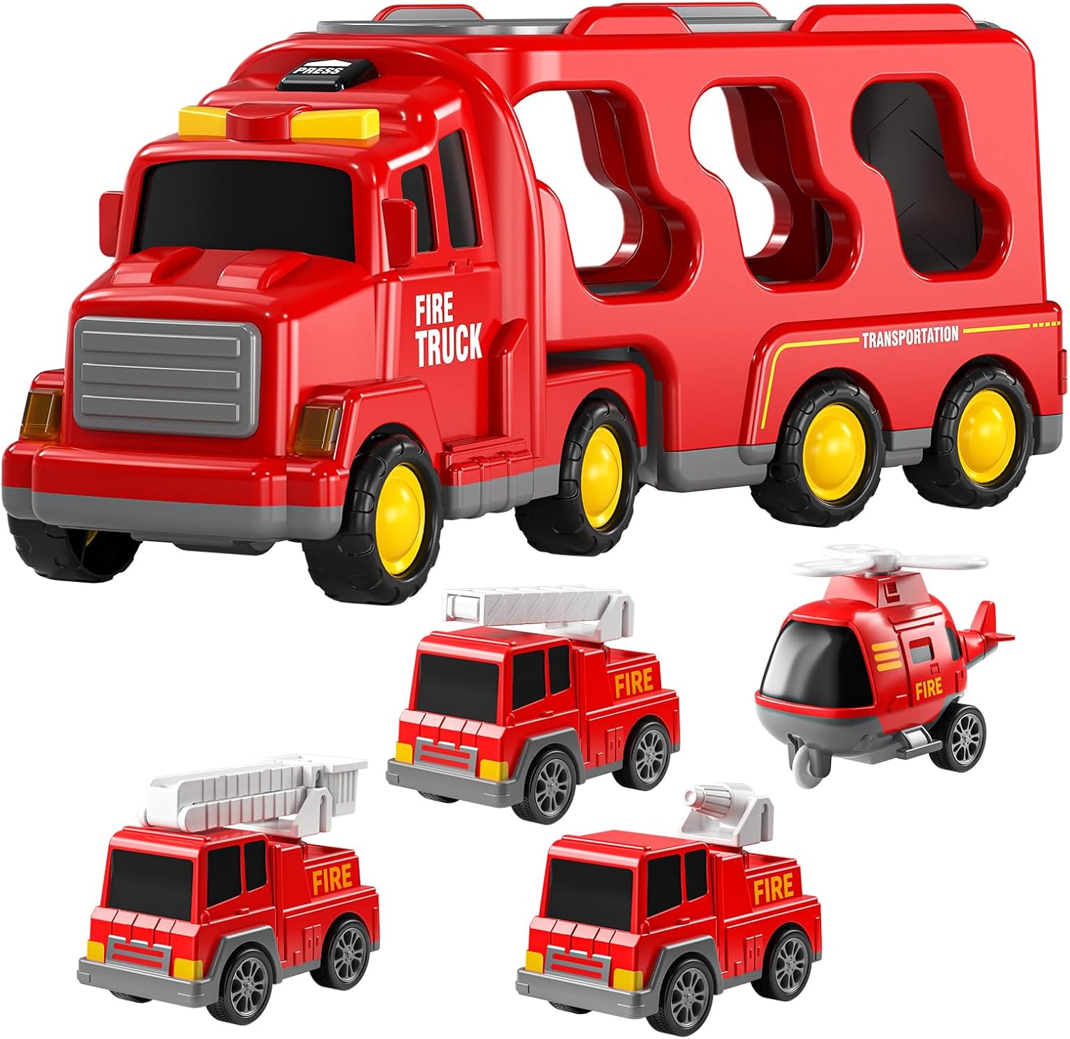 TEMI 5-in-1 Carrier Truck: Friction-Powered Fun! – GearMustHave