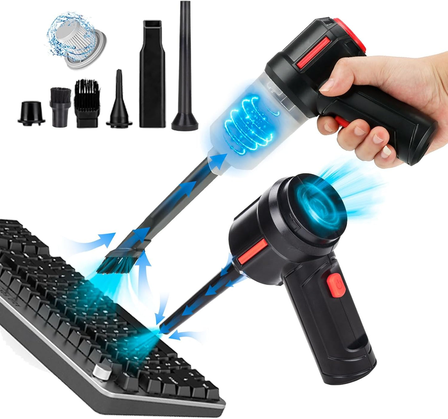 Cordless Computer Vacuum - Powerful Cleaning