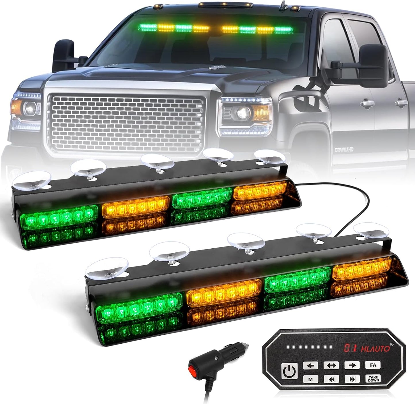 HLauto 604N Emergency Dash Strobe Lights for Safety and Visibility