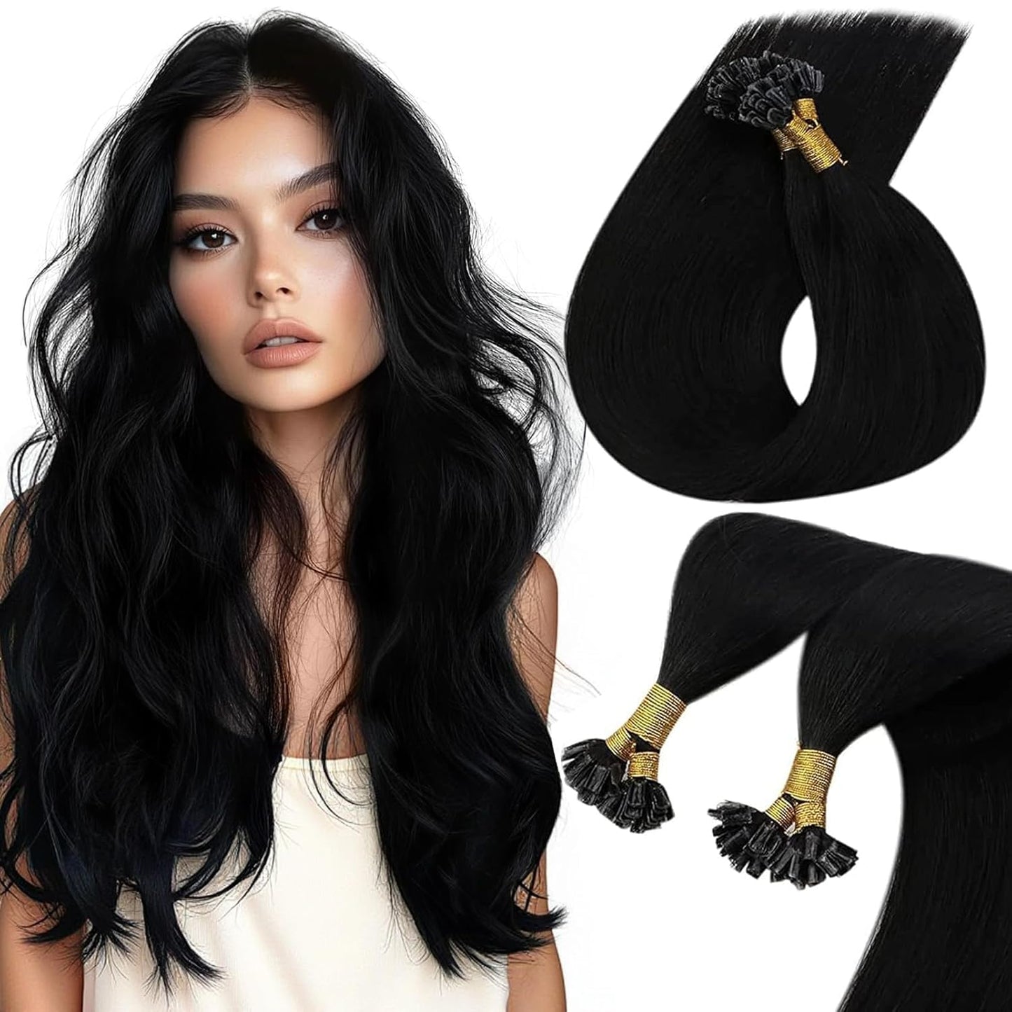 U Tip Hair Extensions Human Hair for Natural Volume and Style