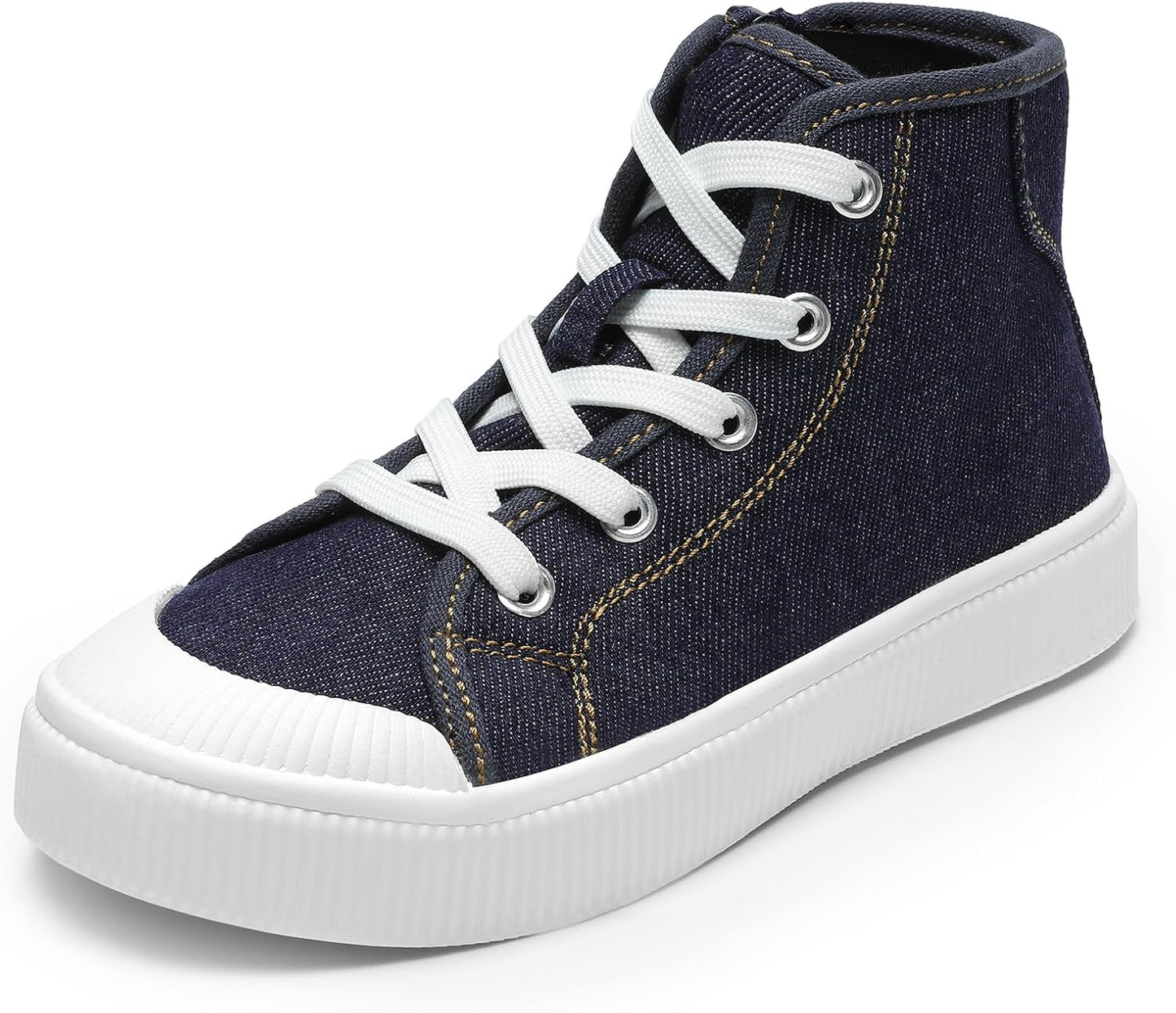 DREAM PAIRS Kids High Top Canvas Sneakers for Little Boys Girls
