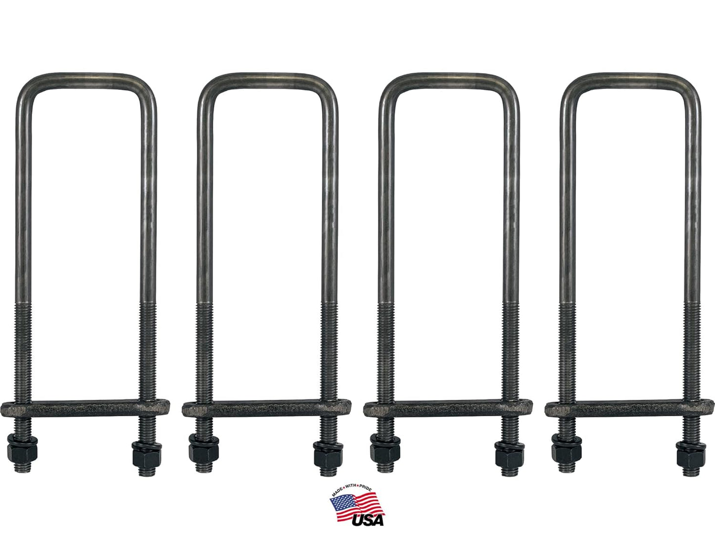 Buyers Products 16 Inch Square Bend U-Bolt Kit for Trucks