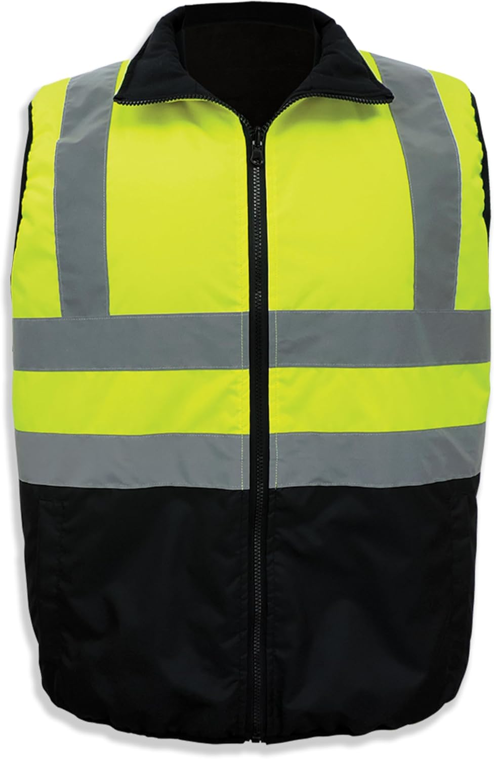 High Visibility Safety Vest for Work - Reversible and Insulated